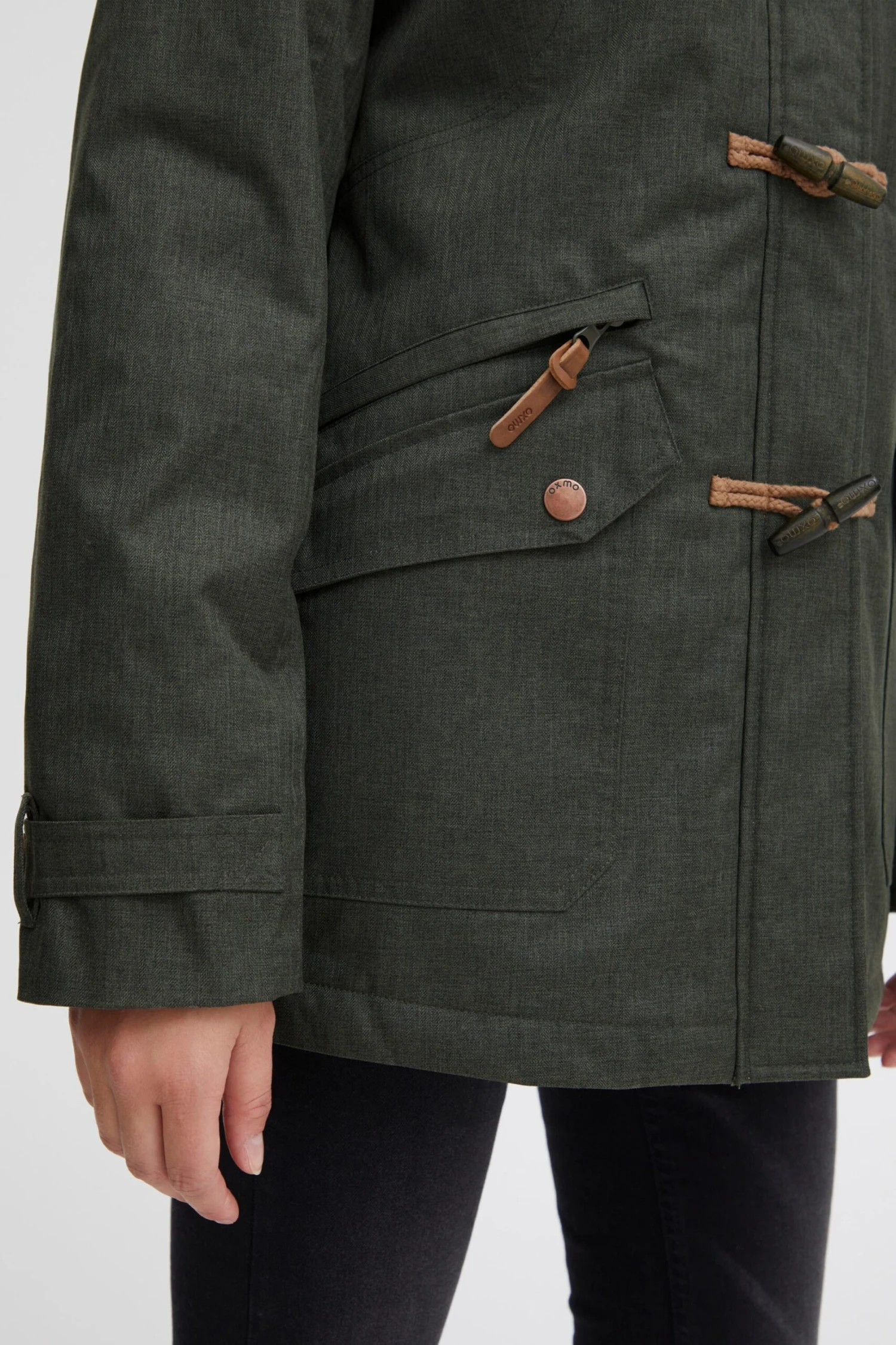 OXMO Winterjacken Winterparka Brooke Frauen Grün – Bild 5