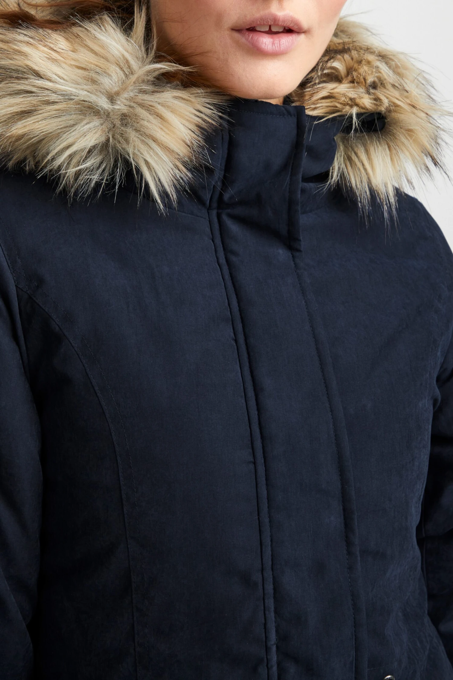 OXMO Winterjacken Winterjacke LONA Frauen Blaumeliert – Bild 5