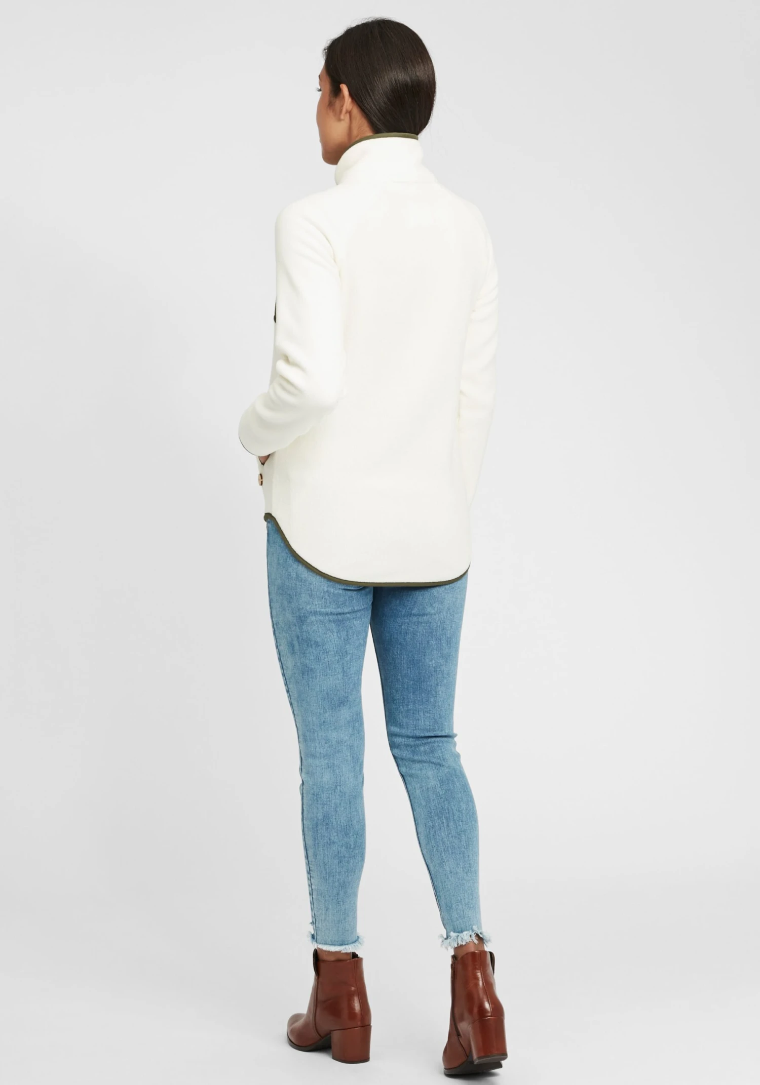 OXMO Sweatjacken Sweatjacke Malin Frauen Beige – Bild 4