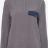 OXMO Outdoorjacken Fleecejacke Frauen Grau
