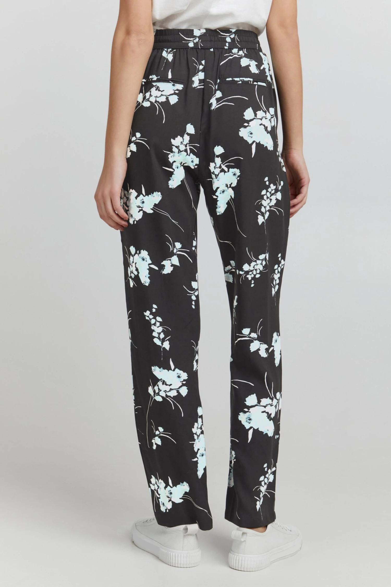 OXMO Stoffhosen Loosefit Stoffhose Elida Frauen Schwarz – Bild 4