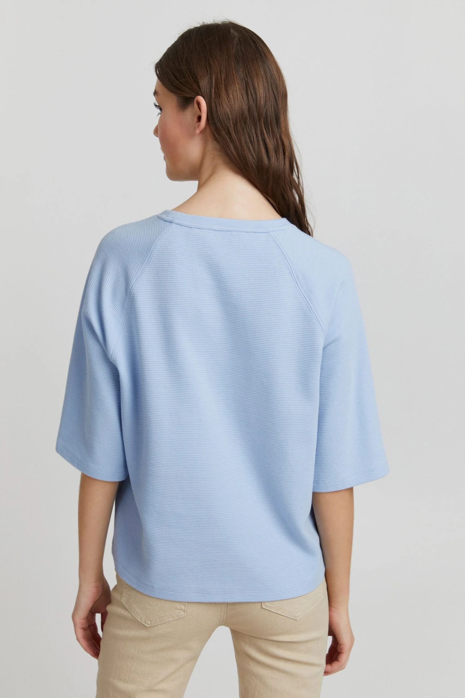 OXMO Pullover Rundhalspullover JONNE Frauen Blau – Bild 4