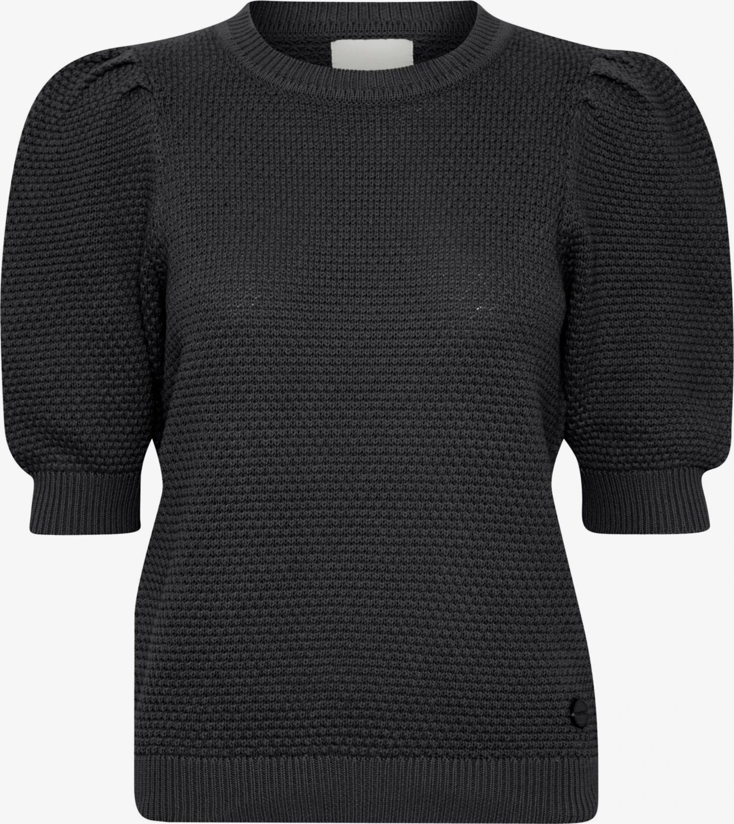 OXMO Pullover Strickpullover Frauen Schwarz