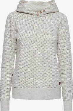 OXMO Pullover Kapuzenpullover Vera Frauen Weiß