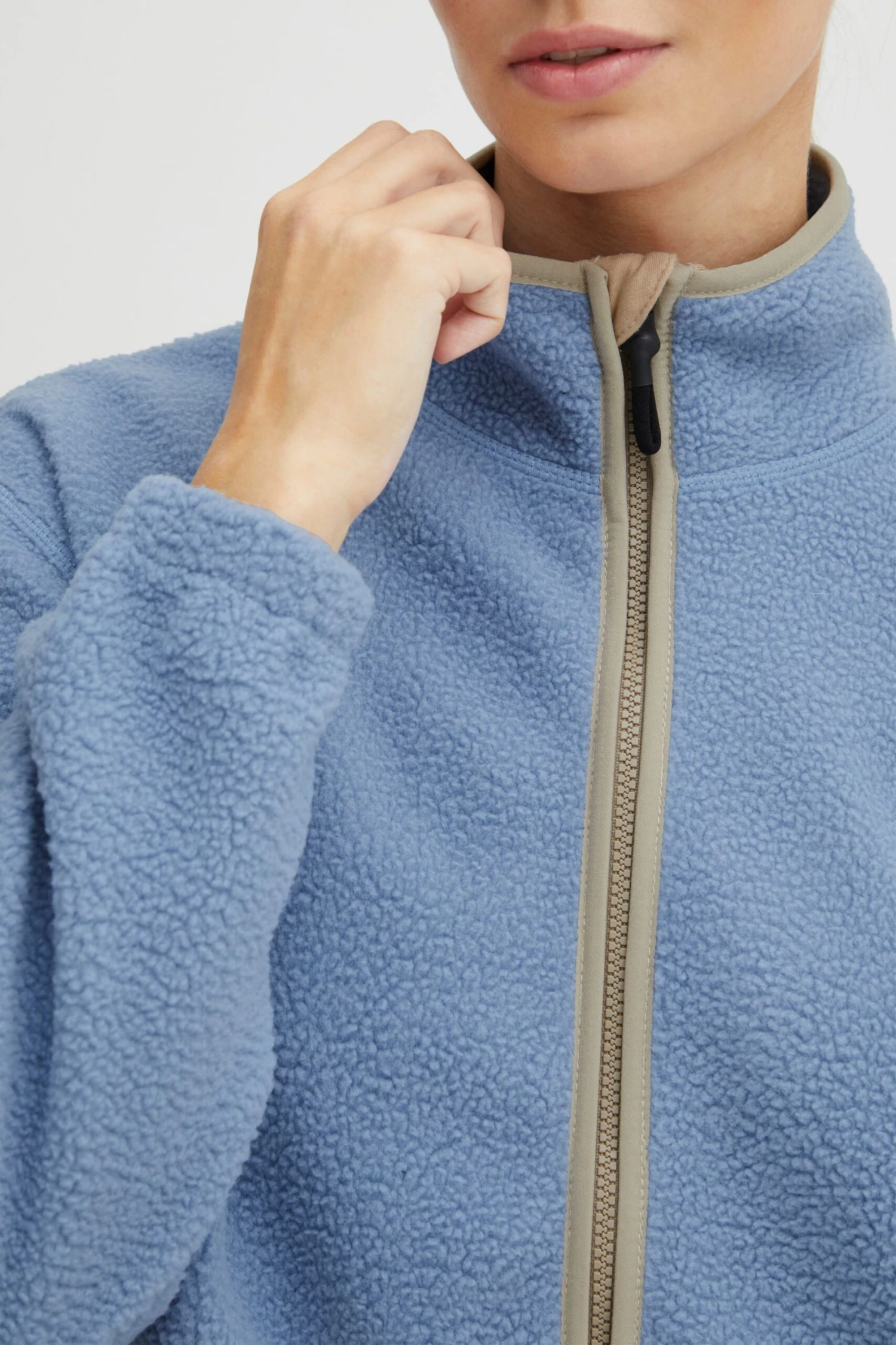 OXMO Übergangsjacken Fleecejacke Oxpiper Frauen Blau – Bild 7