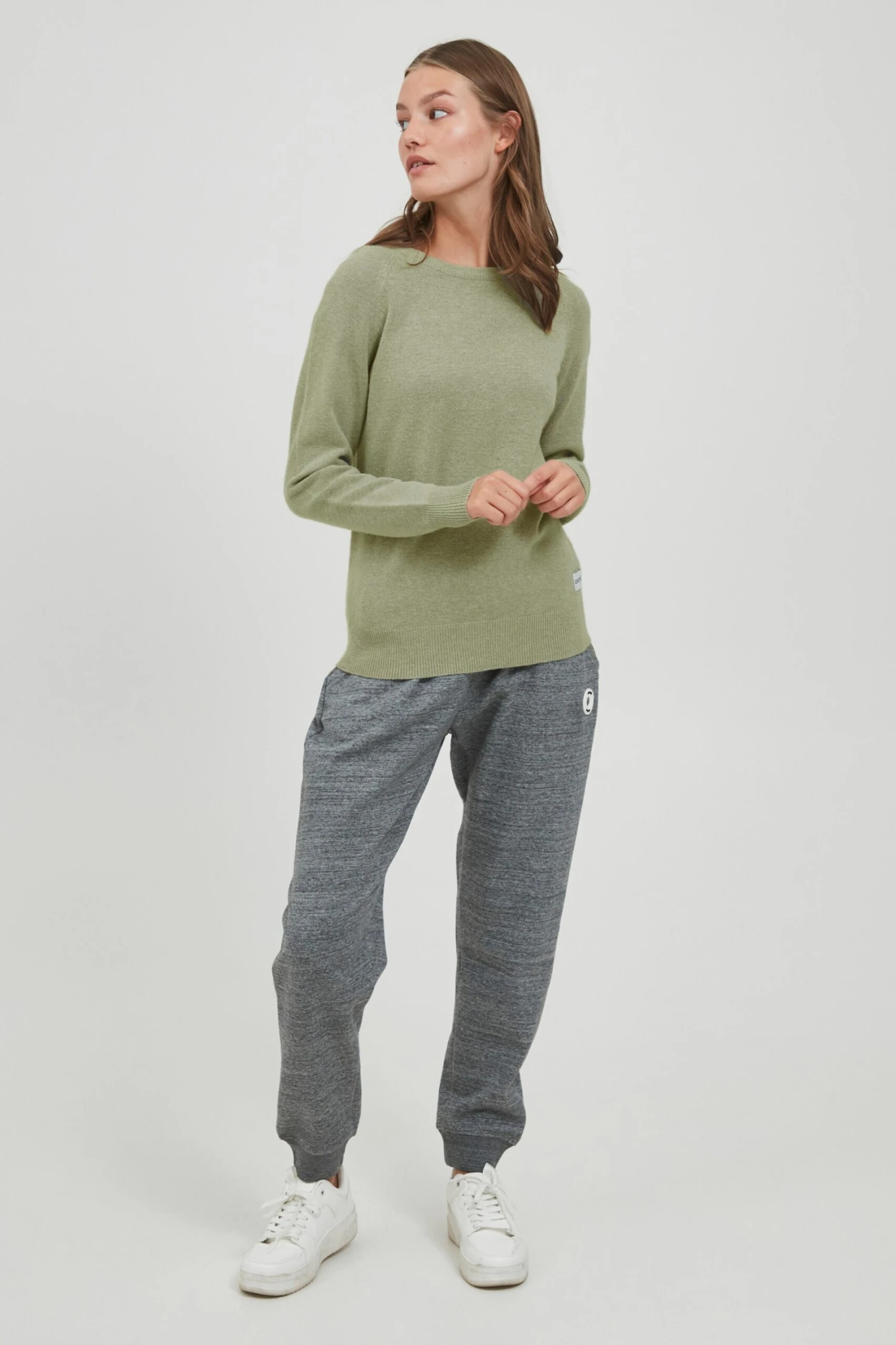 OXMO Pullover Strickpullover MARIA Frauen Grün – Bild 6