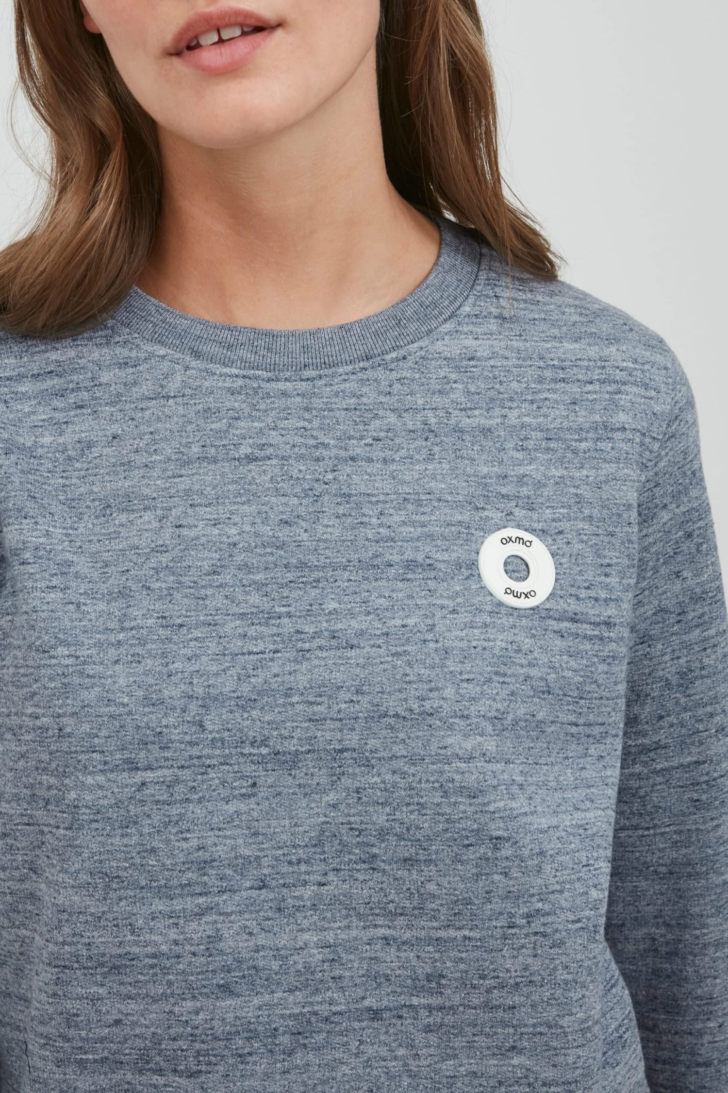 OXMO Sweatshirts Rundhalspullover Hella Frauen Dunkelblau – Bild 5