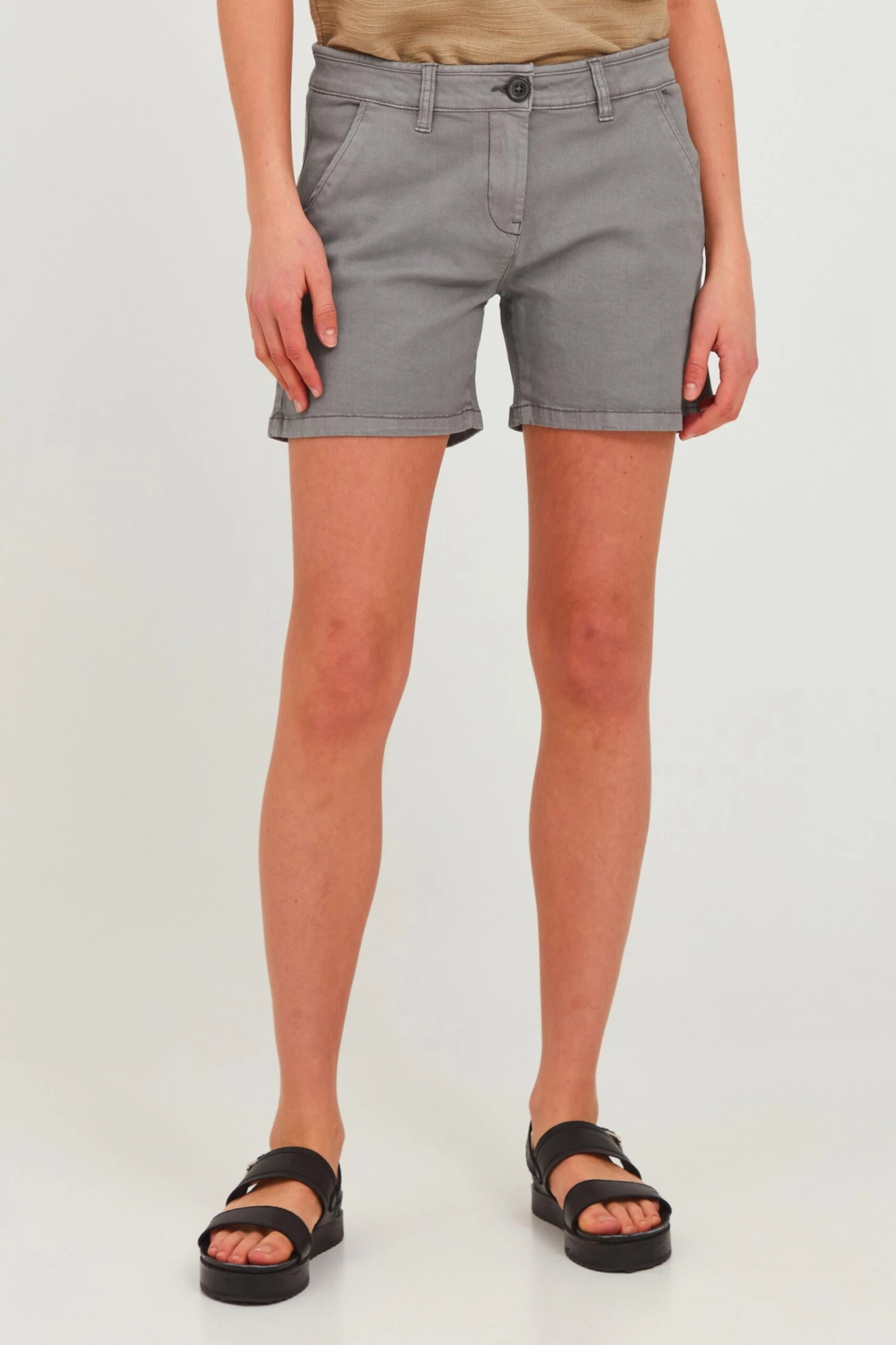 OXMO Hosen Regular Shorts KATHY Frauen Grau – Bild 2