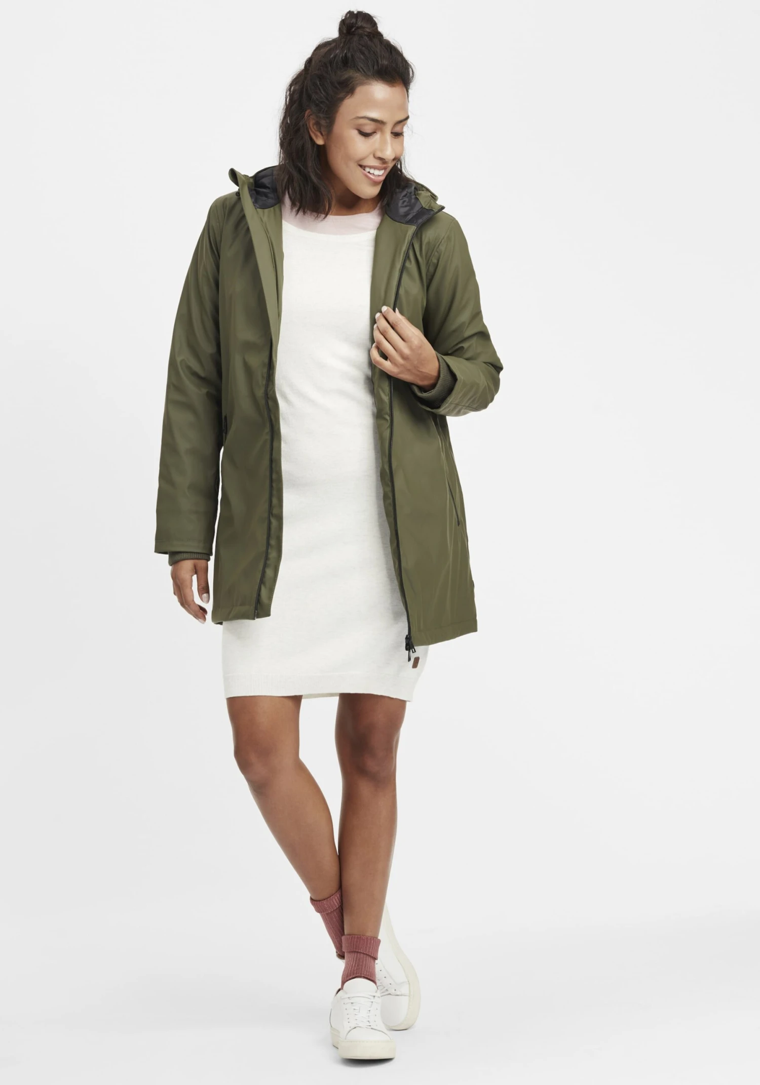 OXMO Übergangsjacken Regenjacke Janina Frauen Khaki – Bild 3