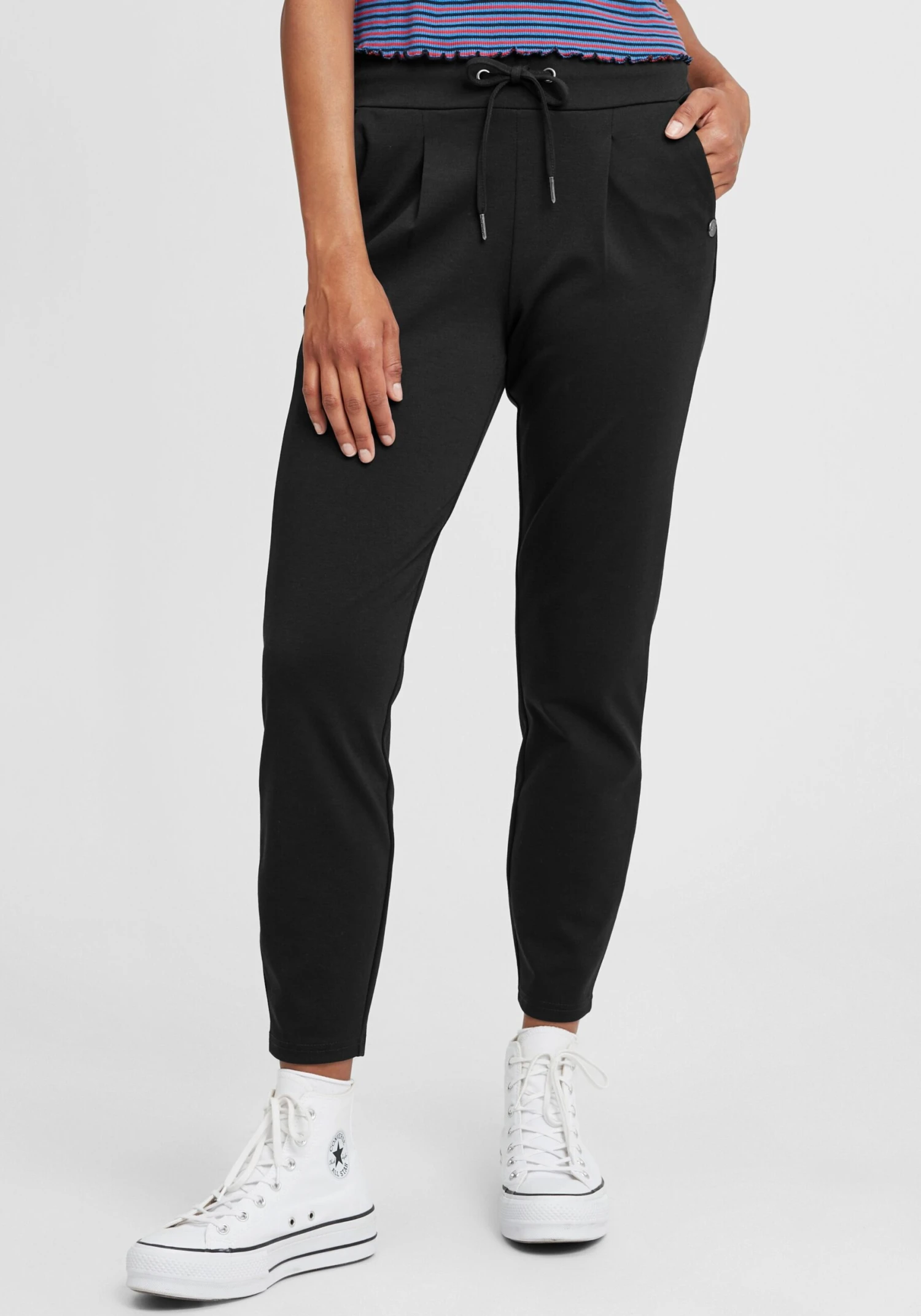 OXMO Jogginghosen Loosefit Hose Anita Frauen Schwarz – Bild 2