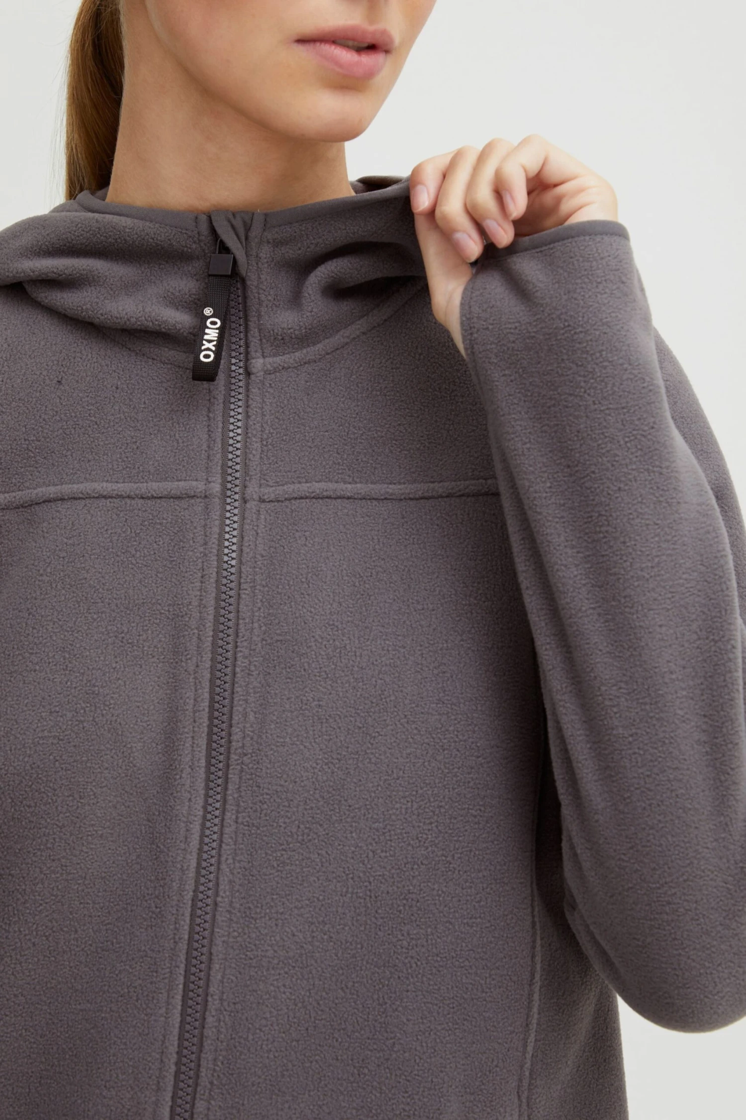 OXMO Übergangsjacken Fleecejacke Fine Frauen Grau – Bild 7