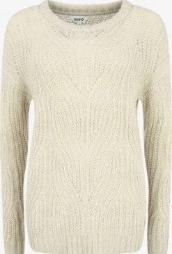 OXMO Feinstrickpullover Pullover Chiara Frauen Beige