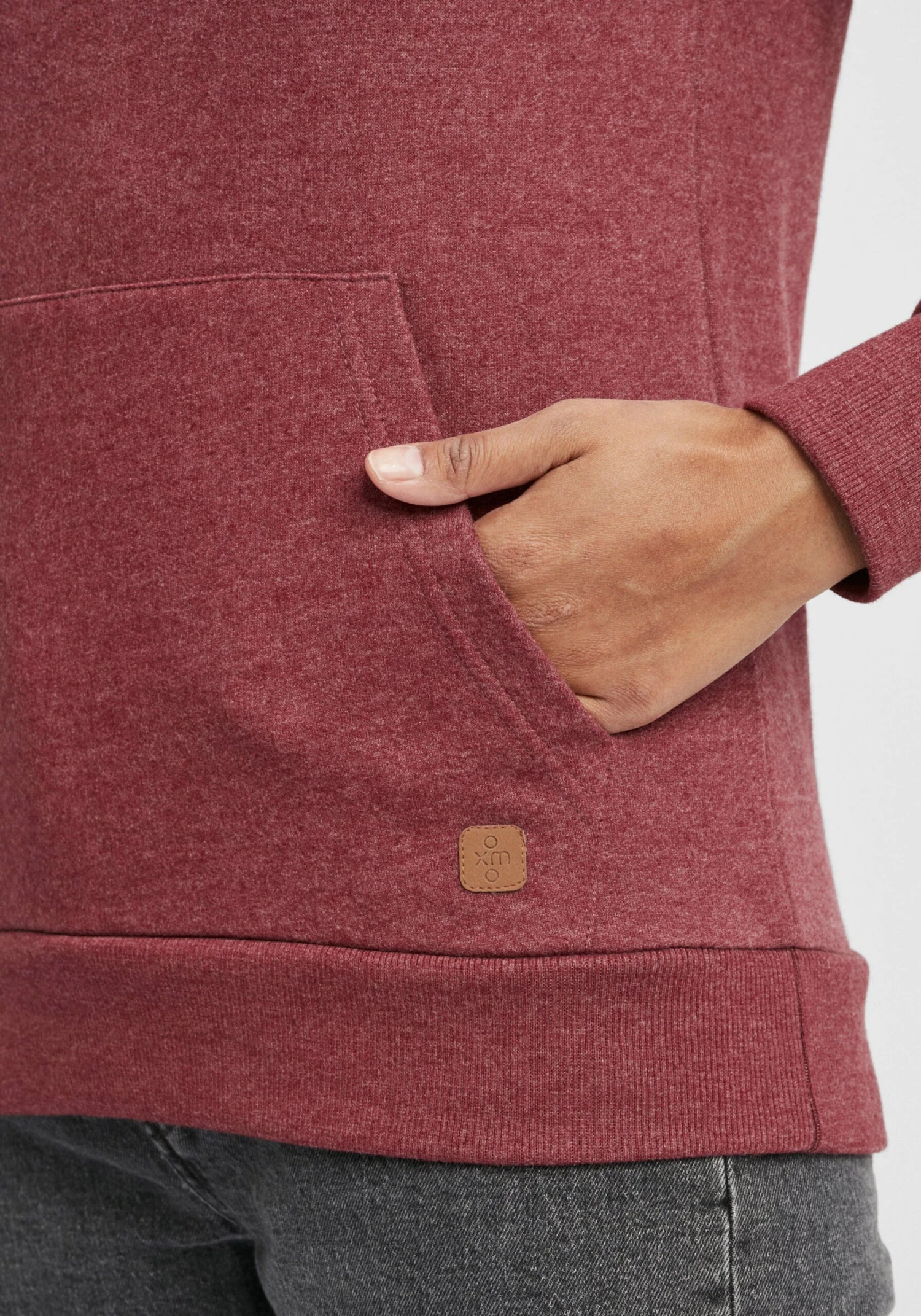 OXMO Hoodies Hoodie Julia Pile Frauen Rot / Bordeaux – Bild 6