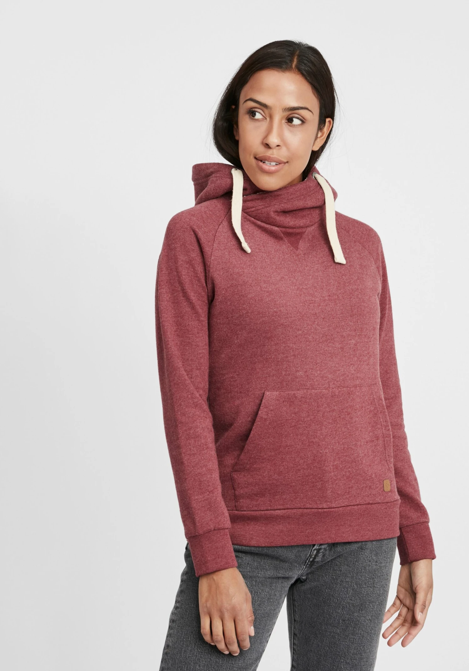 OXMO Hoodies Hoodie Julia Pile Frauen Rot / Bordeaux – Bild 2