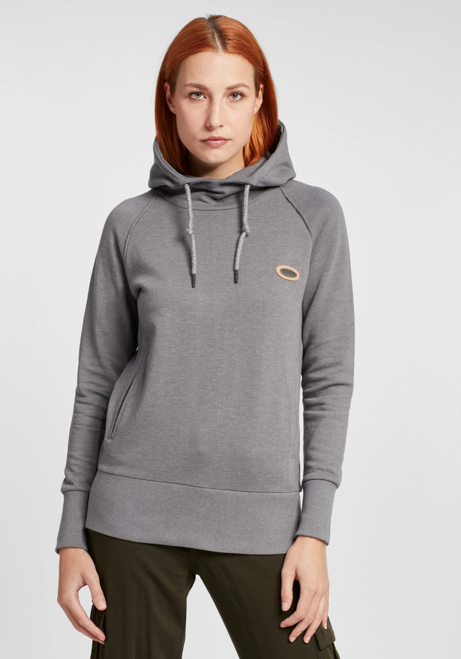 OXMO Hoodies Hoodie Puja Frauen Grau – Bild 2