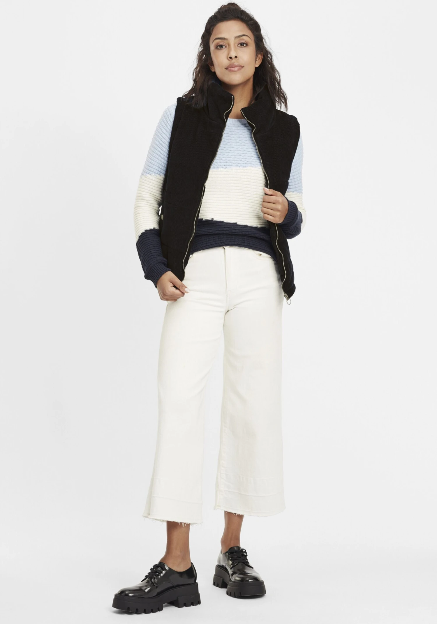 OXMO Westen Weste Videma Frauen Schwarz – Bild 3