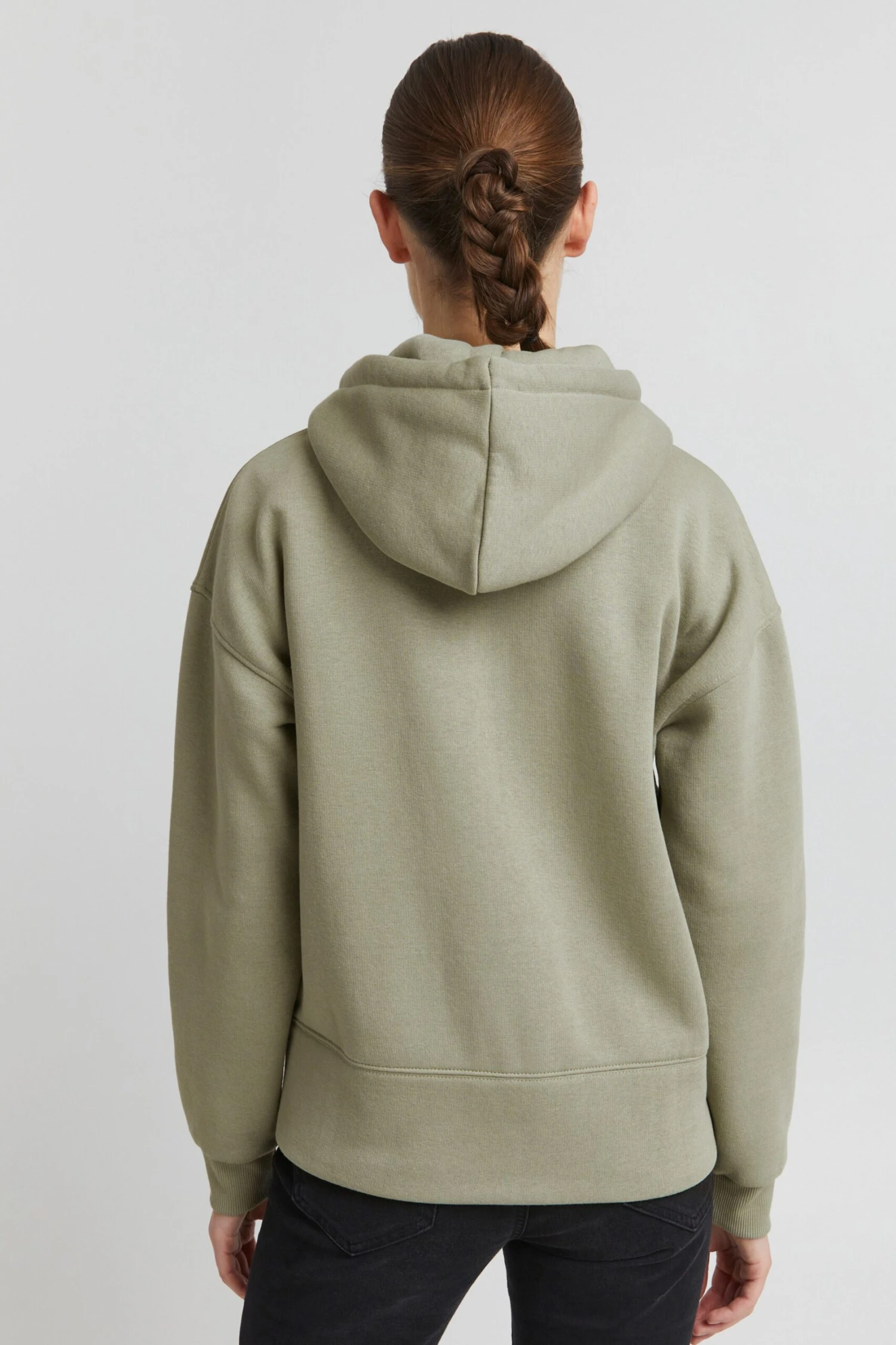 OXMO Sweatjacken Sweatjacke Holunder Frauen Pastellgrün – Bild 4