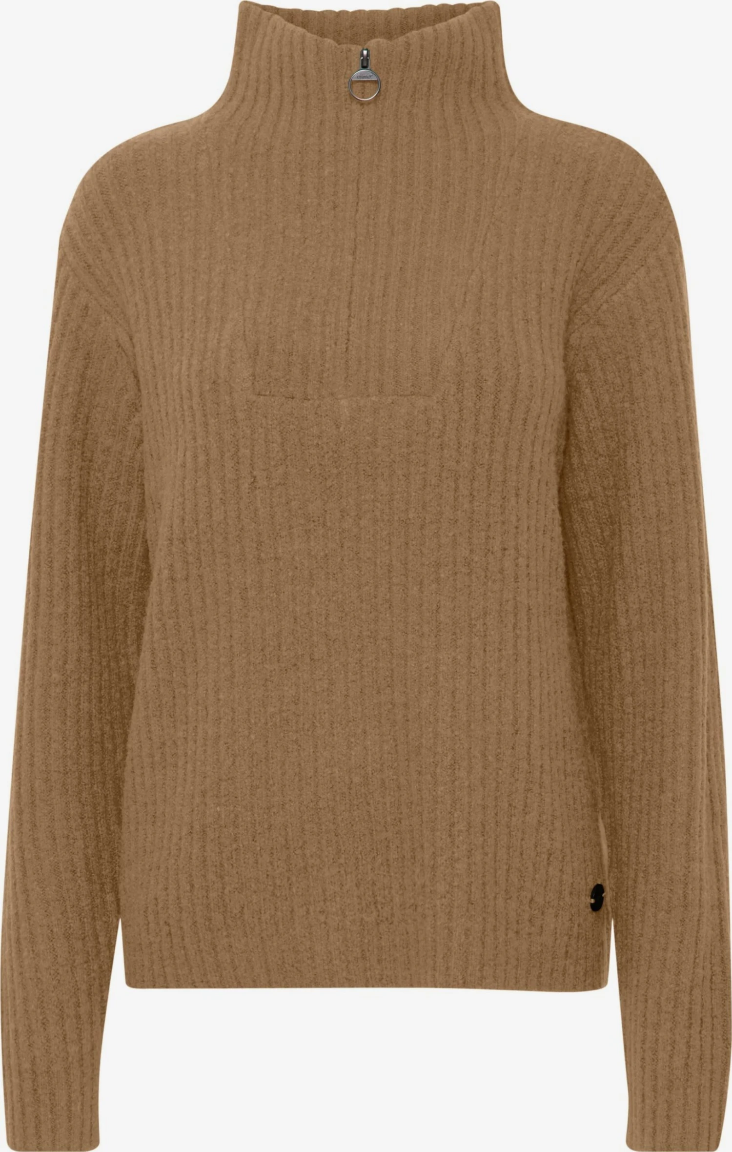 OXMO Pullover Strickpullover Saline Frauen Braun