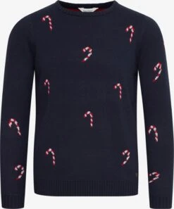 OXMO Pullover Strickpullover Christel Frauen Blau