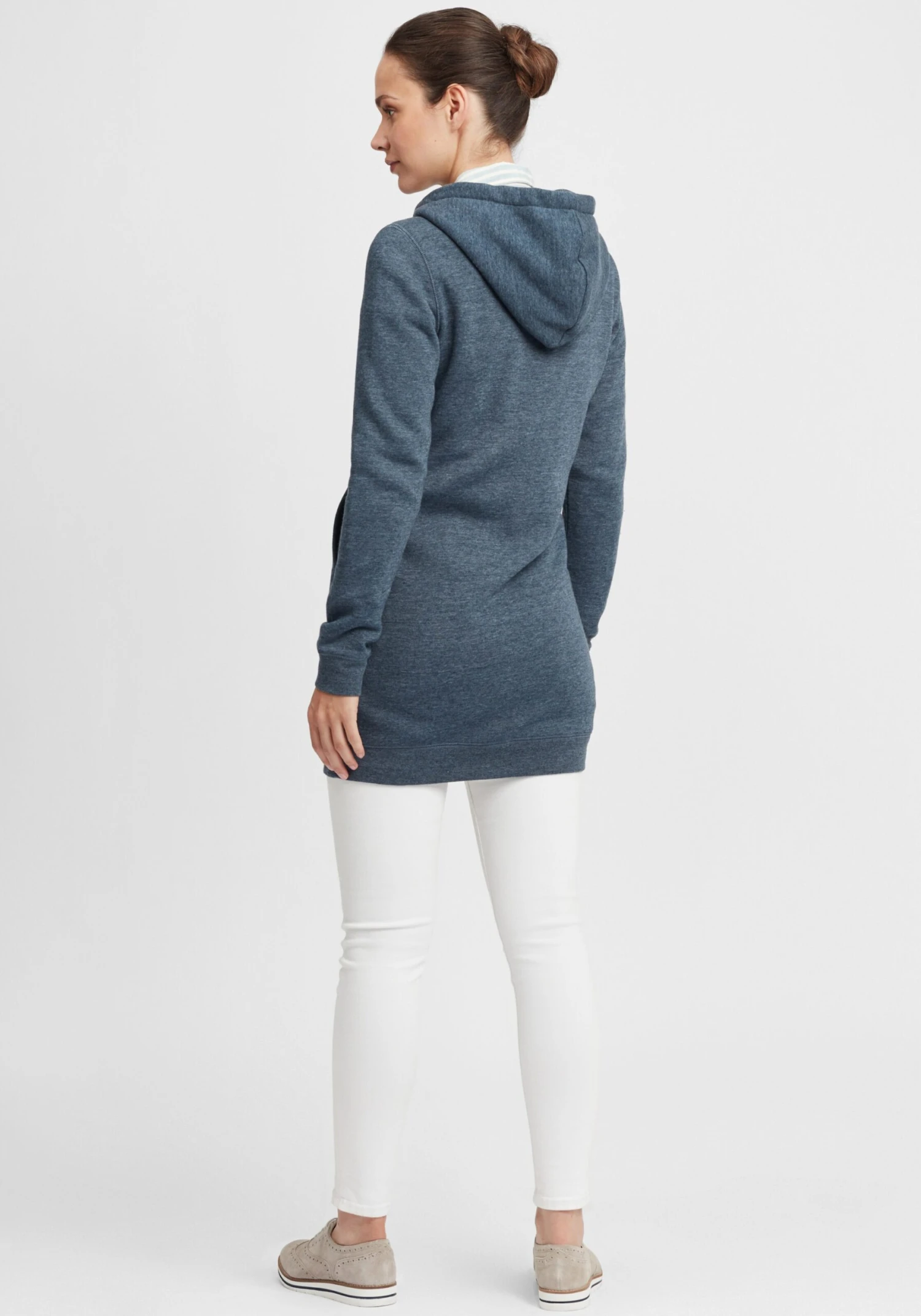 OXMO Sweatjacken Kapuzensweatjacke Olinda Frauen Blau – Bild 4