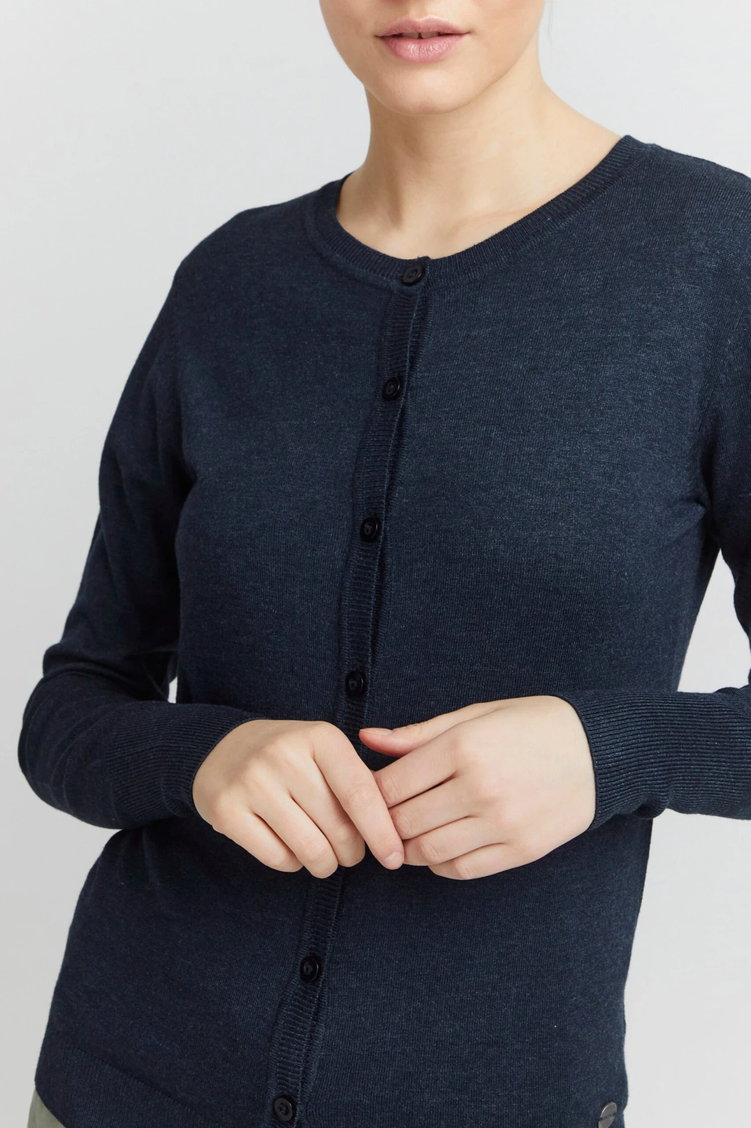 OXMO Strickjacken Strickcardigan Hlin Frauen Dunkelblau – Bild 5