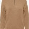 OXMO Rollkragenpullover Pullover Rita Frauen Beige