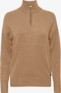 OXMO Rollkragenpullover Pullover Rita Frauen Beige