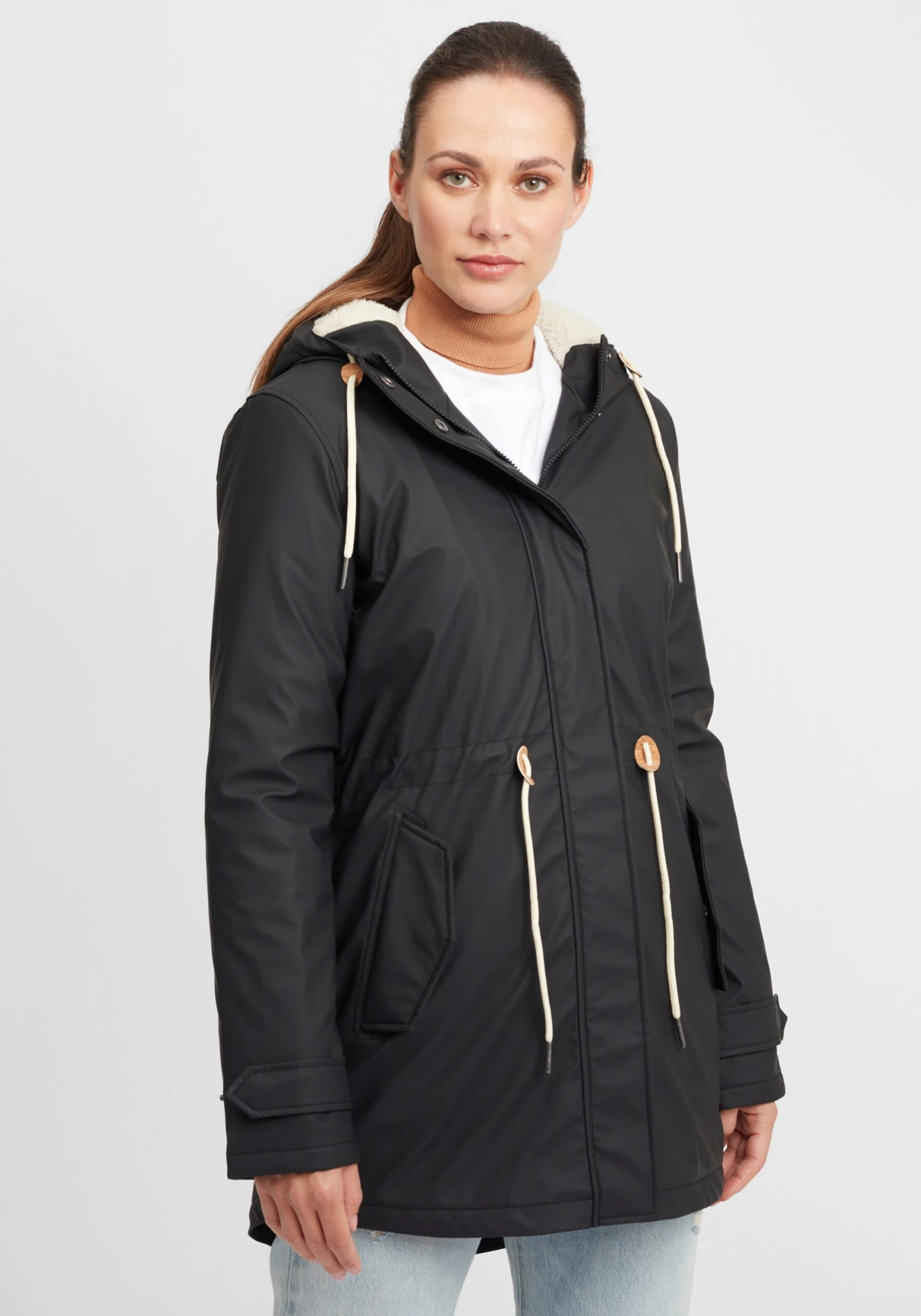 OXMO Übergangsjacken Regenjacke Jolina Frauen Schwarz – Bild 3