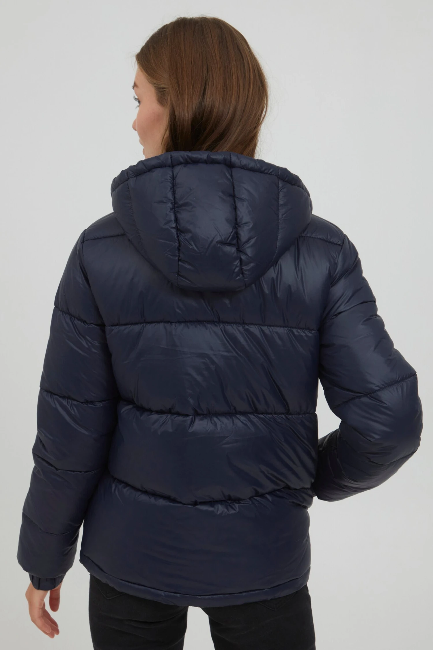 OXMO Winterjacken Steppjacke TABEA Frauen Dunkelblau – Bild 4