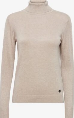 OXMO Rollkragenpullover Pullover Frauen Beige