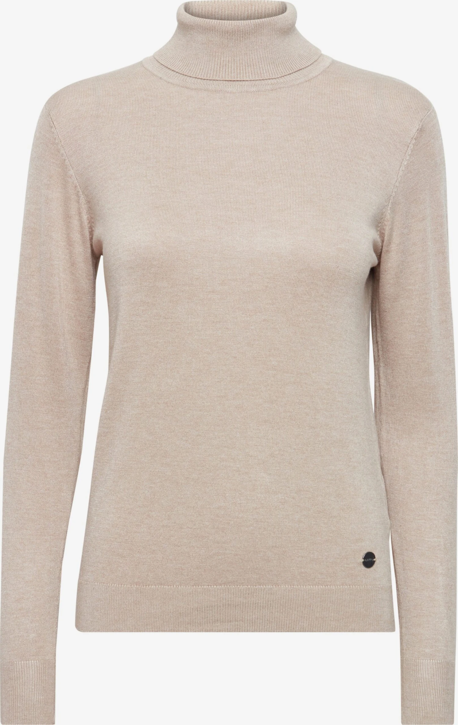 OXMO Rollkragenpullover Pullover Frauen Beige