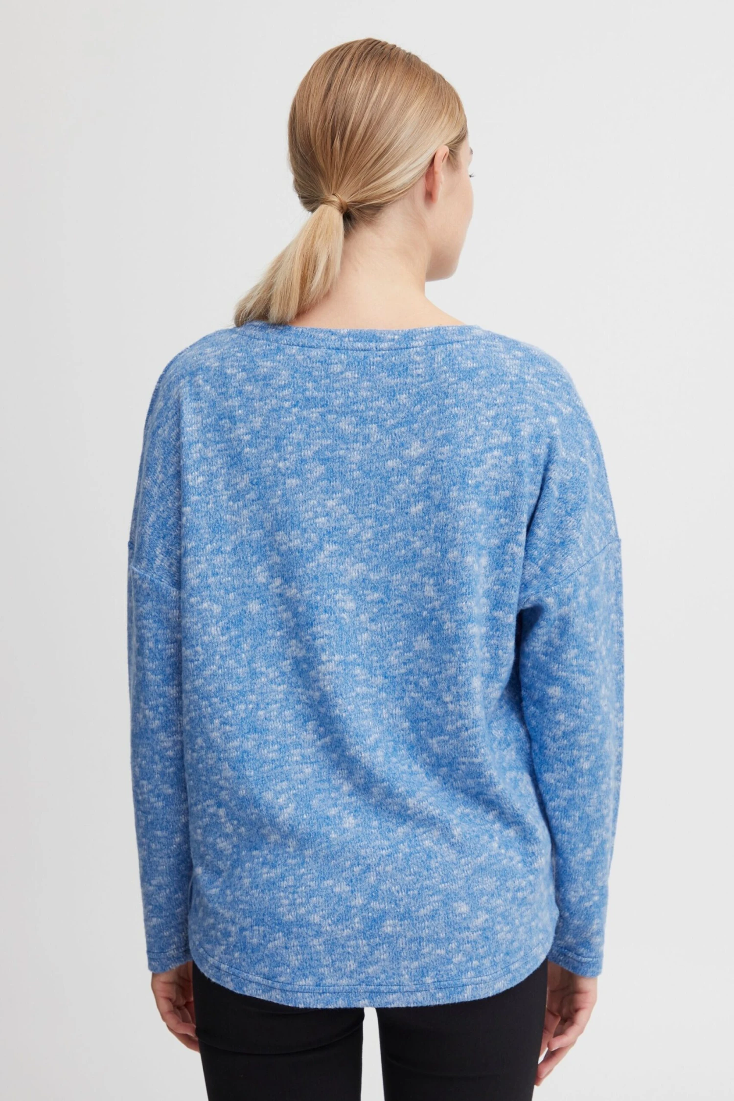 OXMO Pullover Strickpullover Oxsanne Frauen Kobaltblau – Bild 3