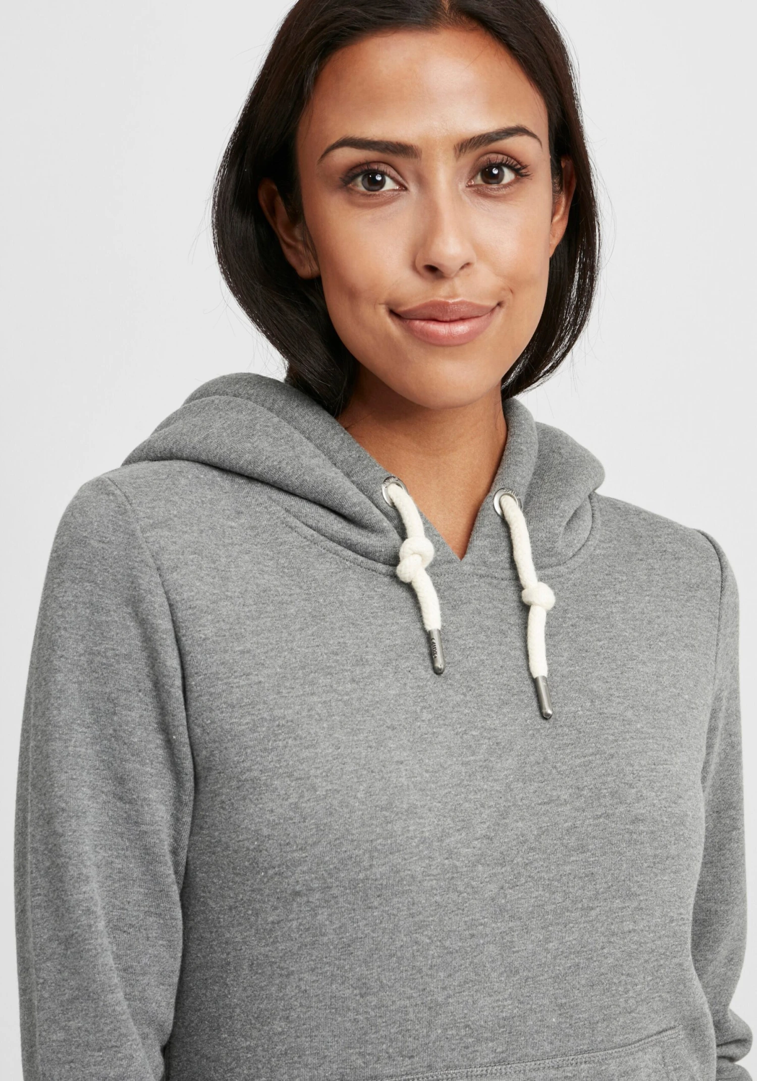 OXMO Kapuzenpullover Hoodie Binna Frauen Grau – Bild 5