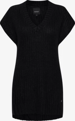 OXMO Feinstrickpullover Pullover Lene Frauen Schwarz