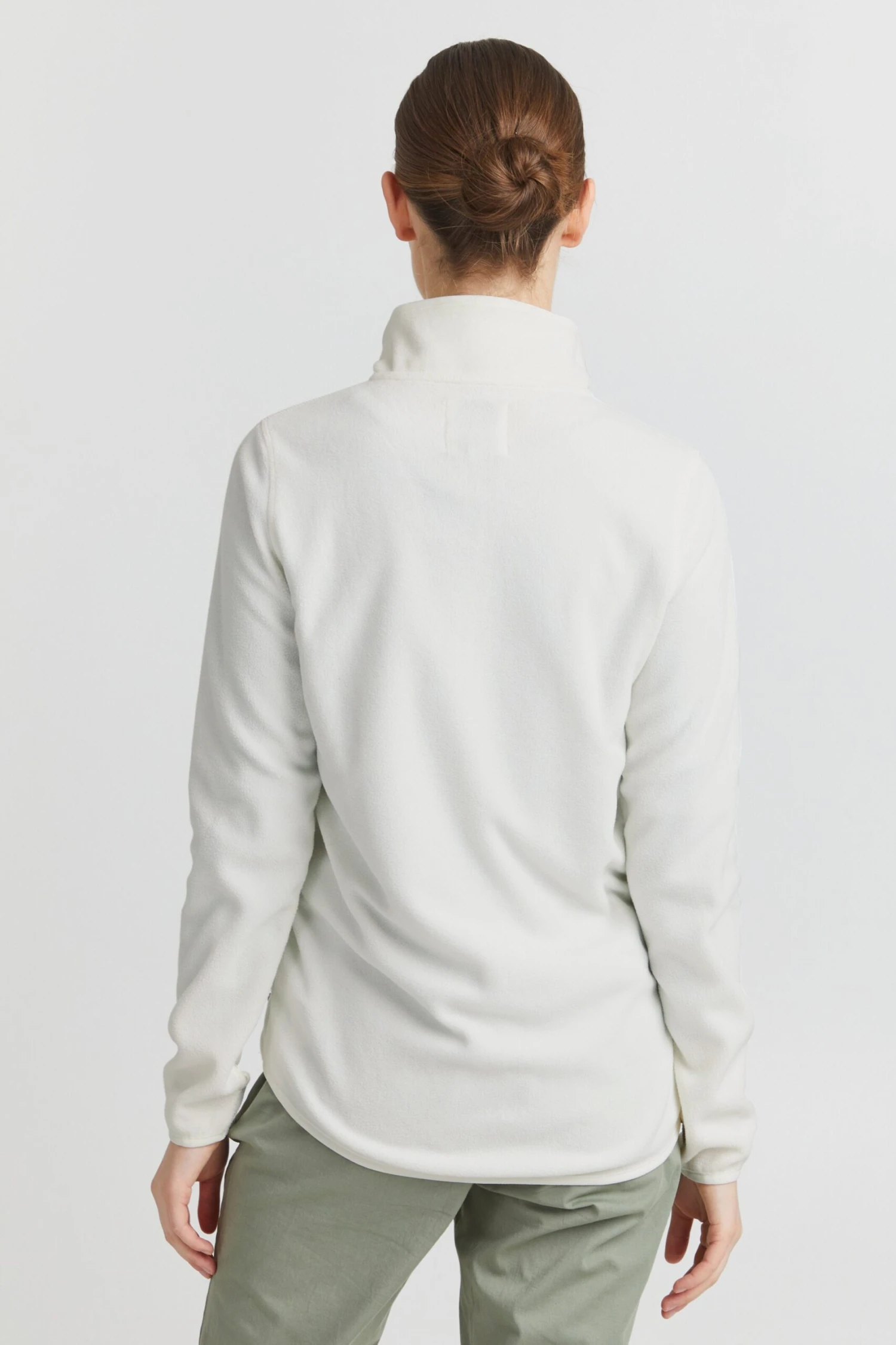 OXMO Outdoorjacken Fleecejacke Rikka Frauen Hellgrau – Bild 4