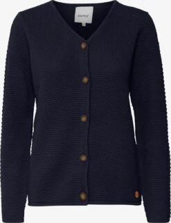 OXMO Strickjacken Strickjacke Helga Frauen Marine