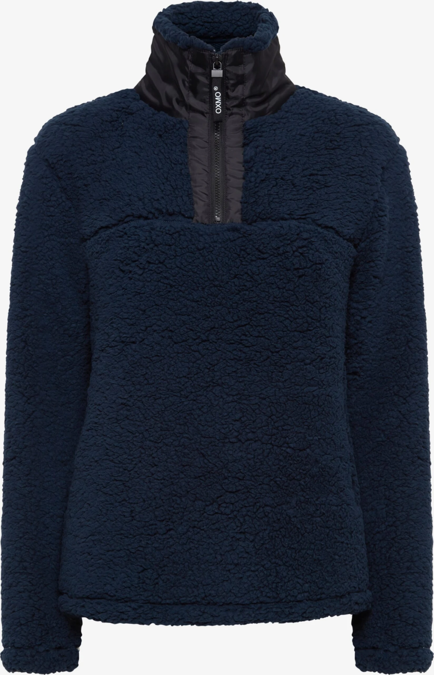 OXMO Pullover Troyer ELINA Frauen Dunkelblau