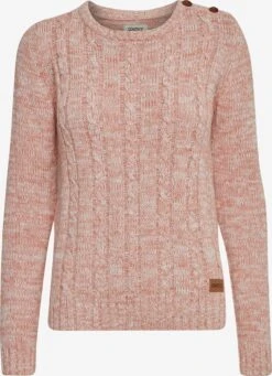 OXMO Basic Pullover Strickpullover Phia Frauen Rosa