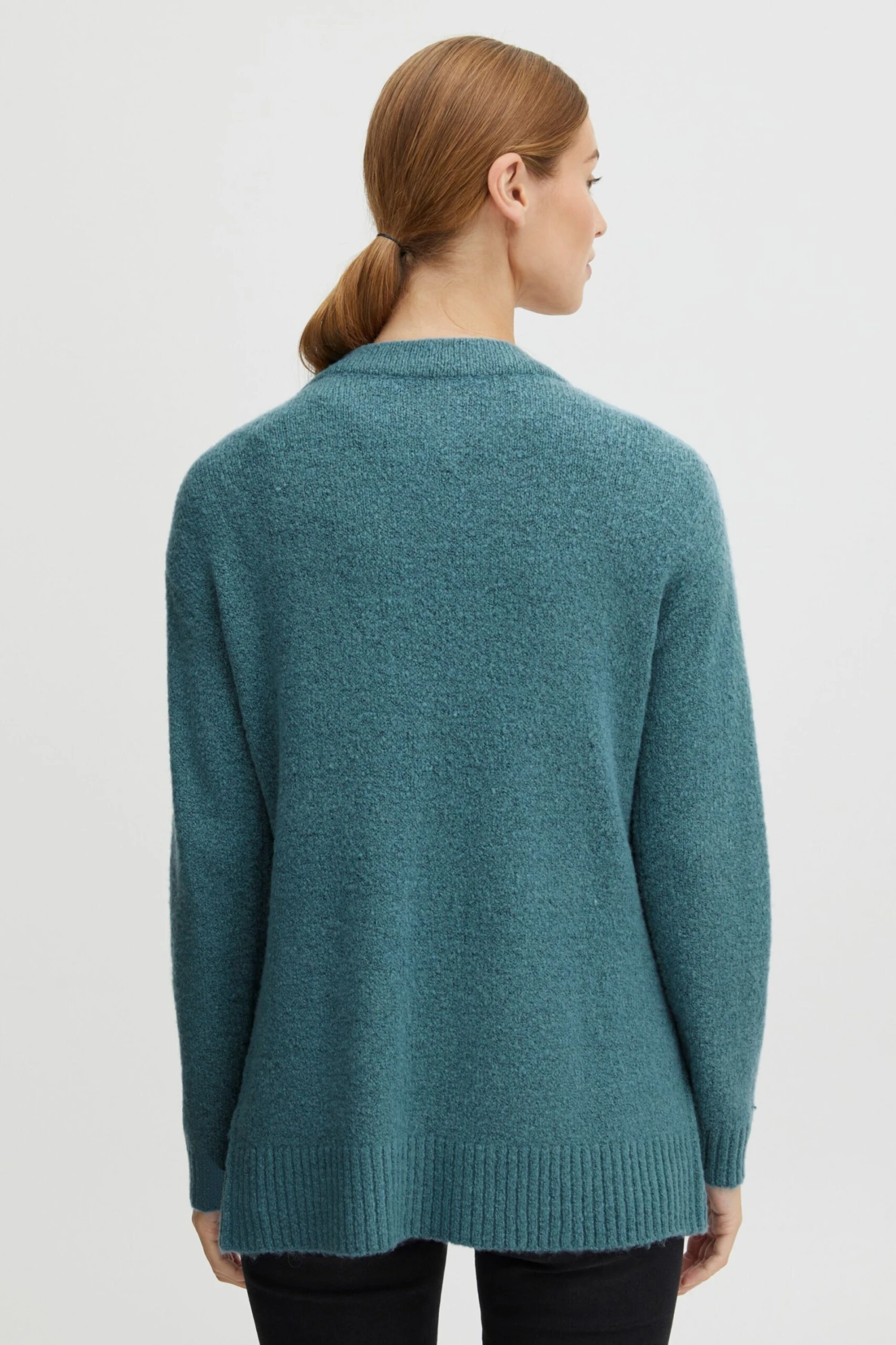 OXMO Strickjacken Strickjacke Frauen Blau – Bild 3