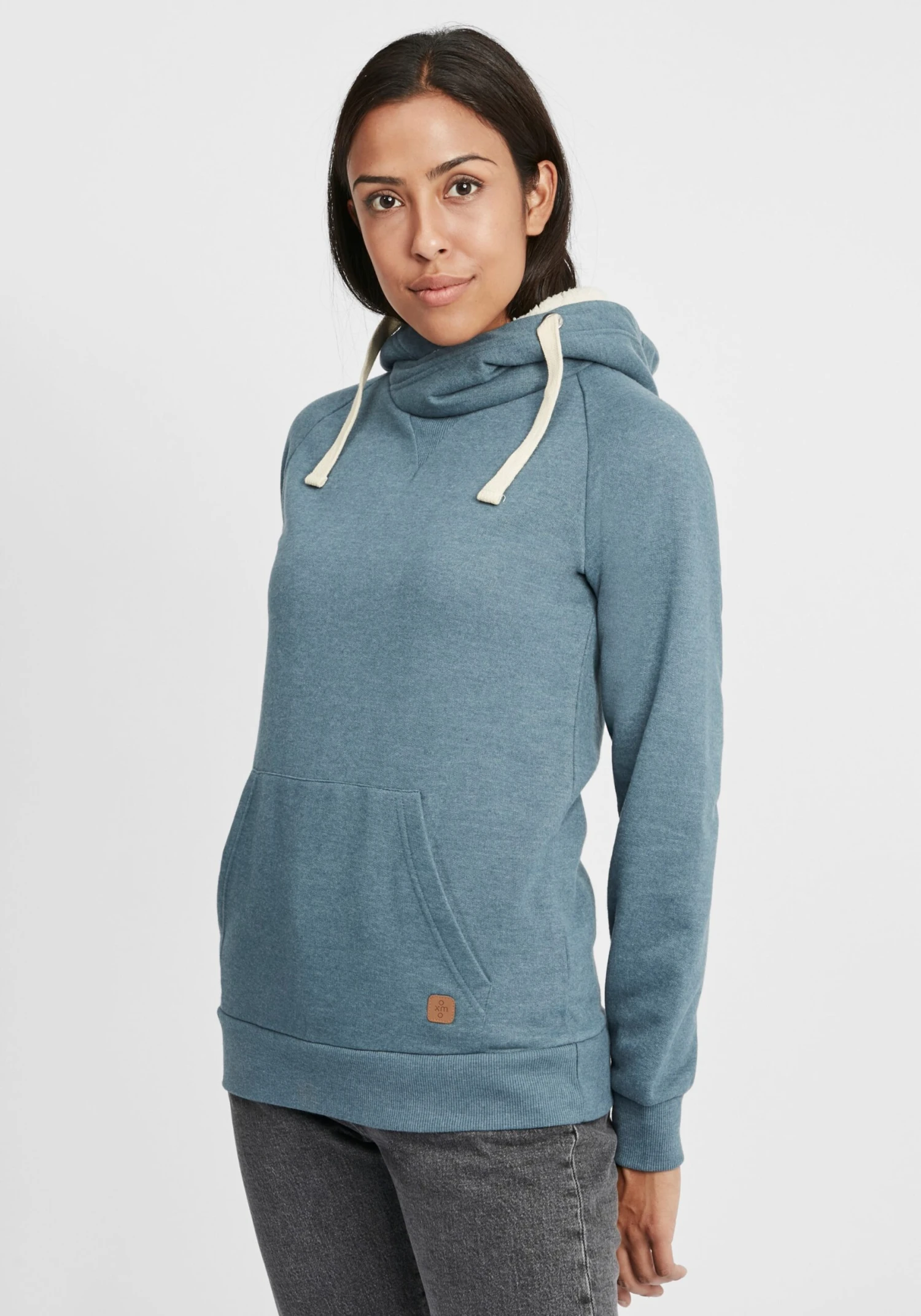 OXMO Hoodies Hoodie Julia Pile Frauen Blau / Hellblau – Bild 2