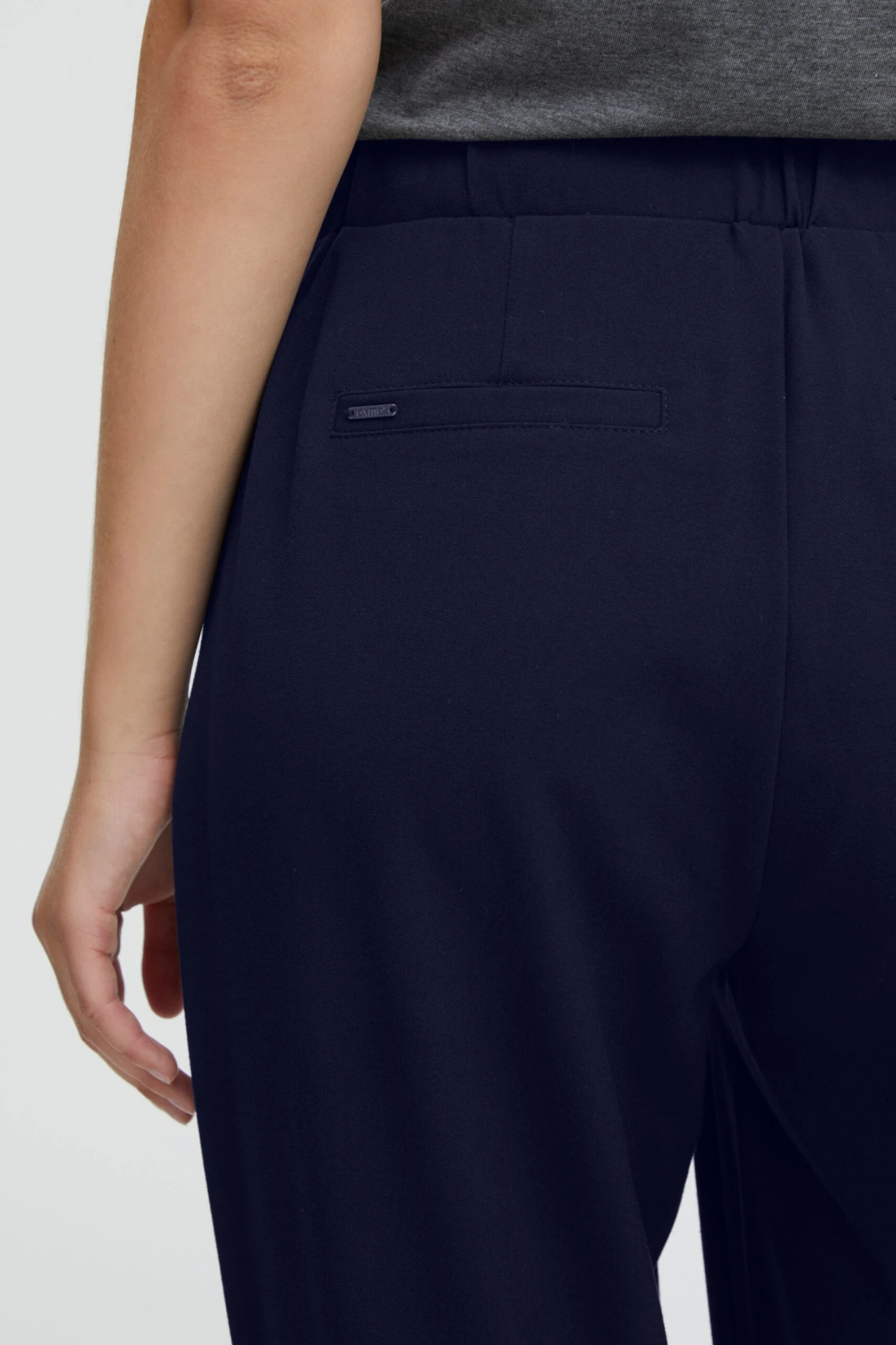 OXMO Stoffhosen Regular Jogginghose Dovi Frauen Dunkelblau – Bild 6