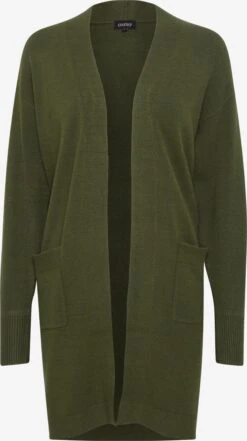 OXMO Strickjacken Strickjacke Frauen Dunkelgrün