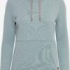 OXMO Feinstrickpullover Hoodie VIMPA Frauen Blau