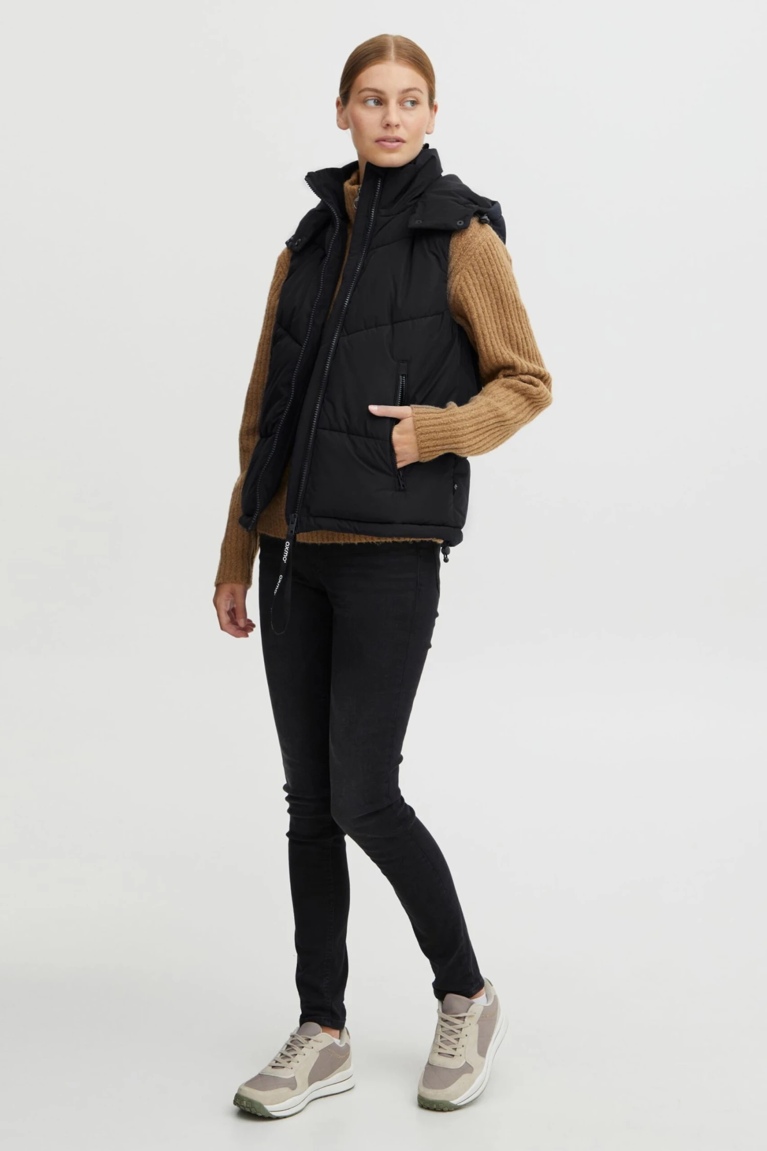 OXMO Westen Steppweste Ox-Juliette Frauen Schwarz – Bild 2