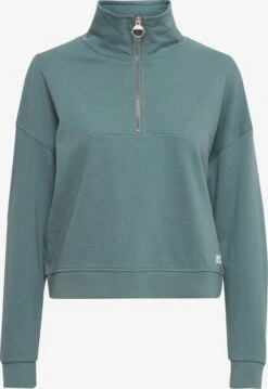 OXMO Pullover Troyer Grethe Frauen Grün