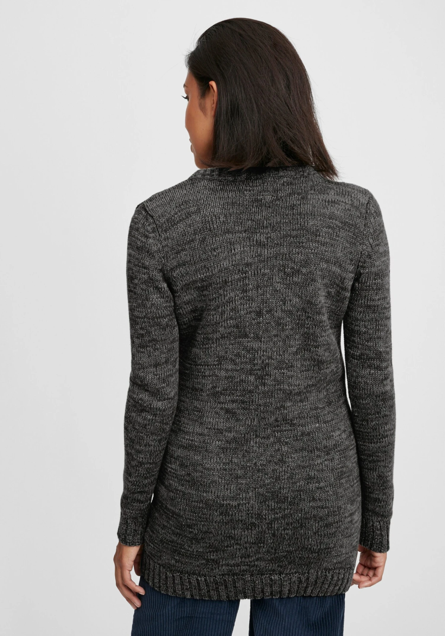 OXMO Strickjacken Strickjacke Philemona Frauen Anthrazit – Bild 4