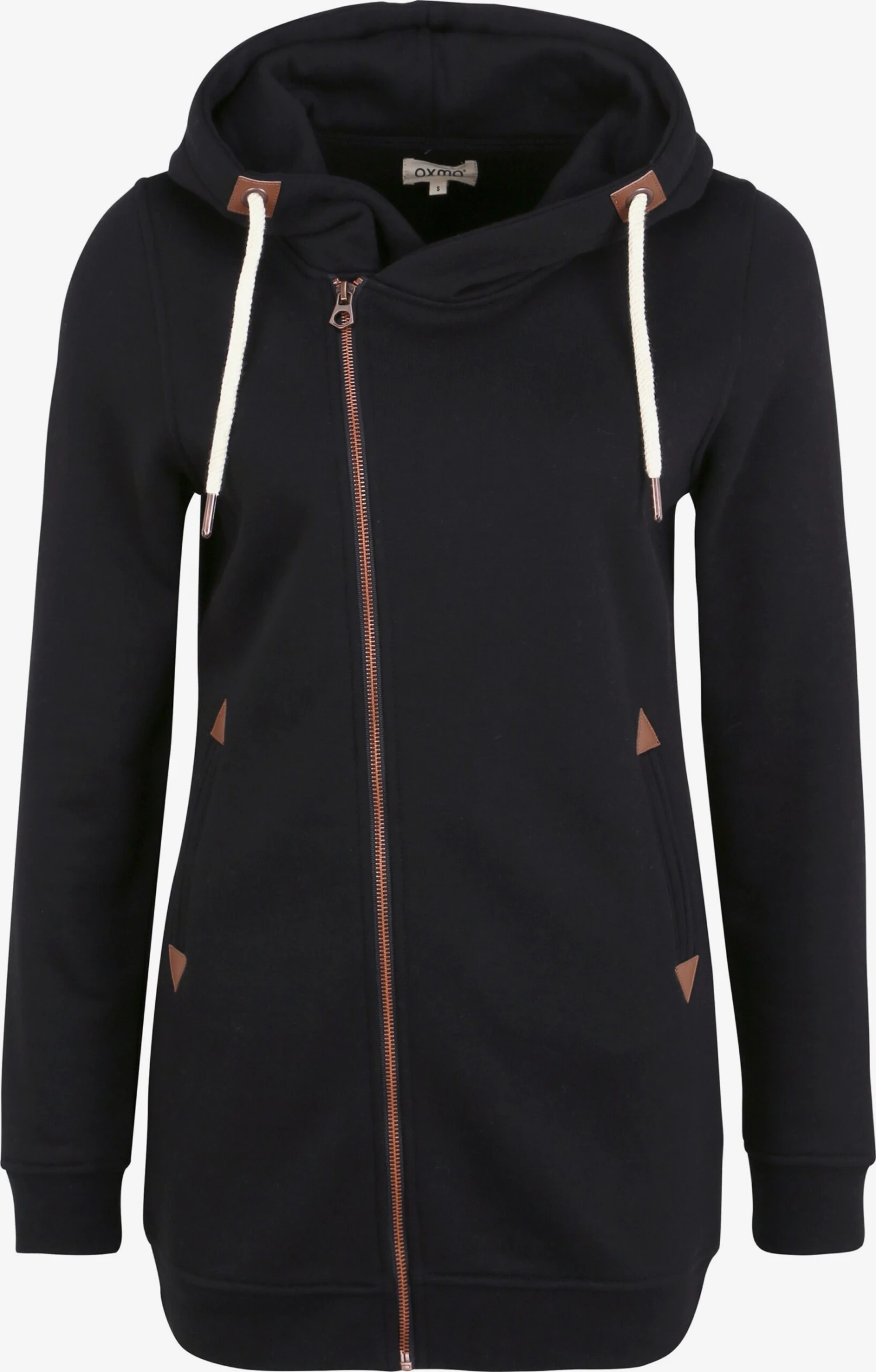 OXMO Sweatjacken Sweatjacke Vicky Frauen Schwarz