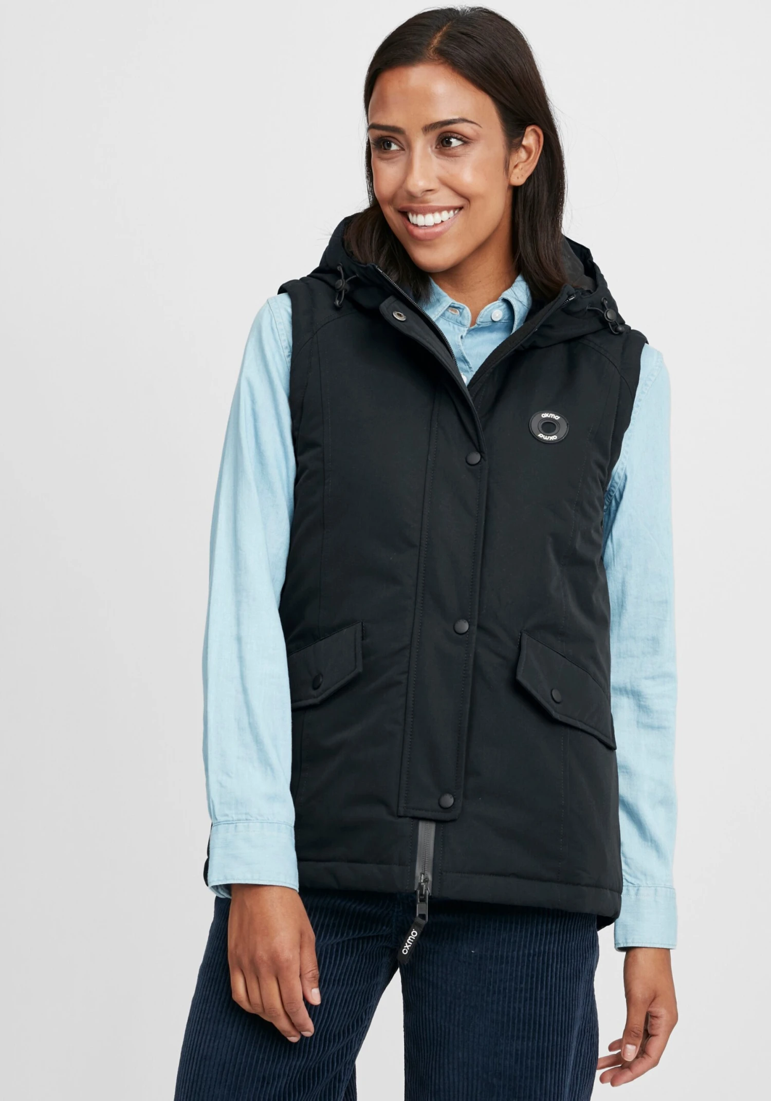 OXMO Westen Weste Tenja Frauen Schwarz – Bild 2