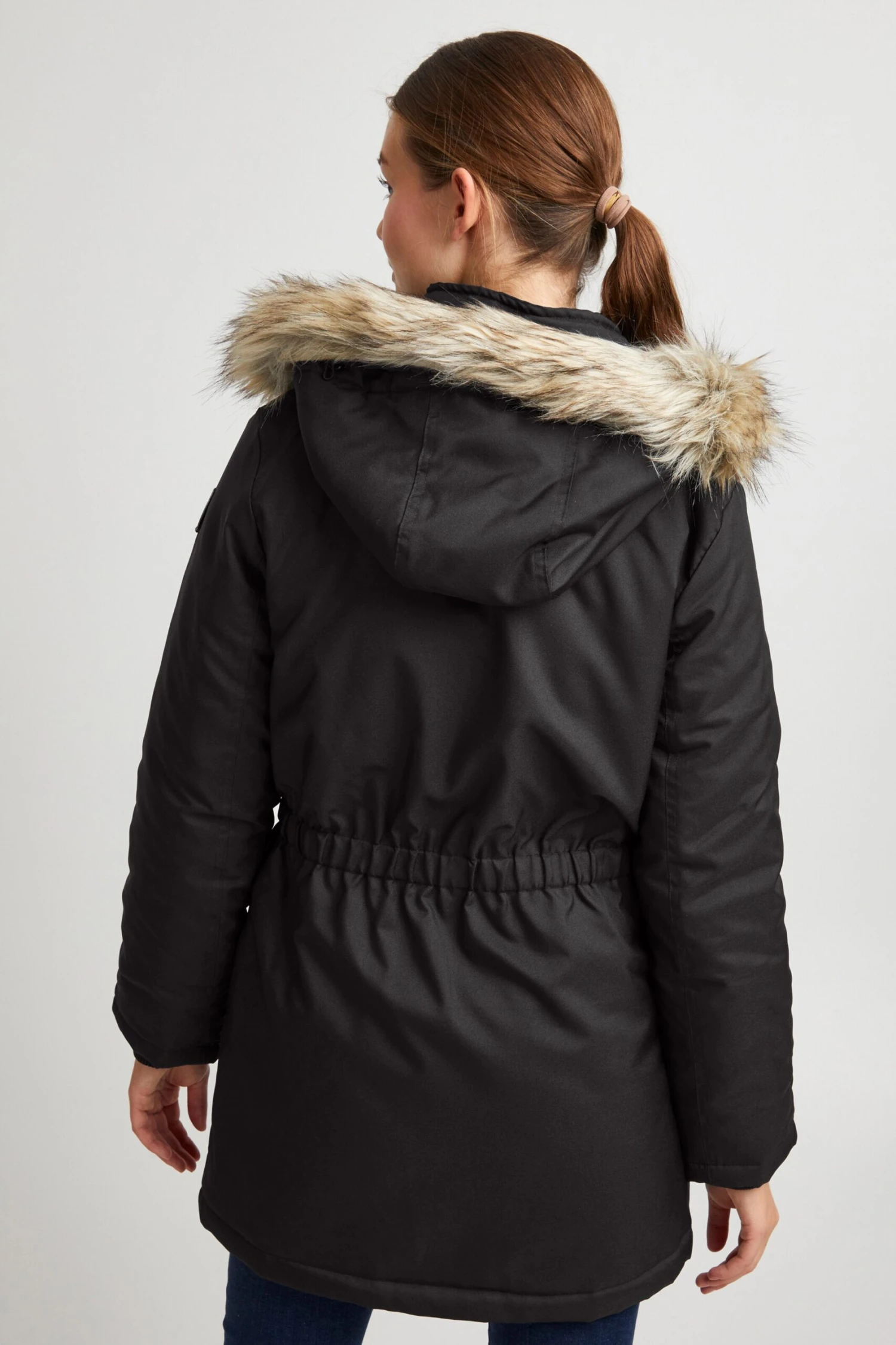 OXMO Winterjacken Winterjacke Maribel Frauen Schwarz – Bild 4