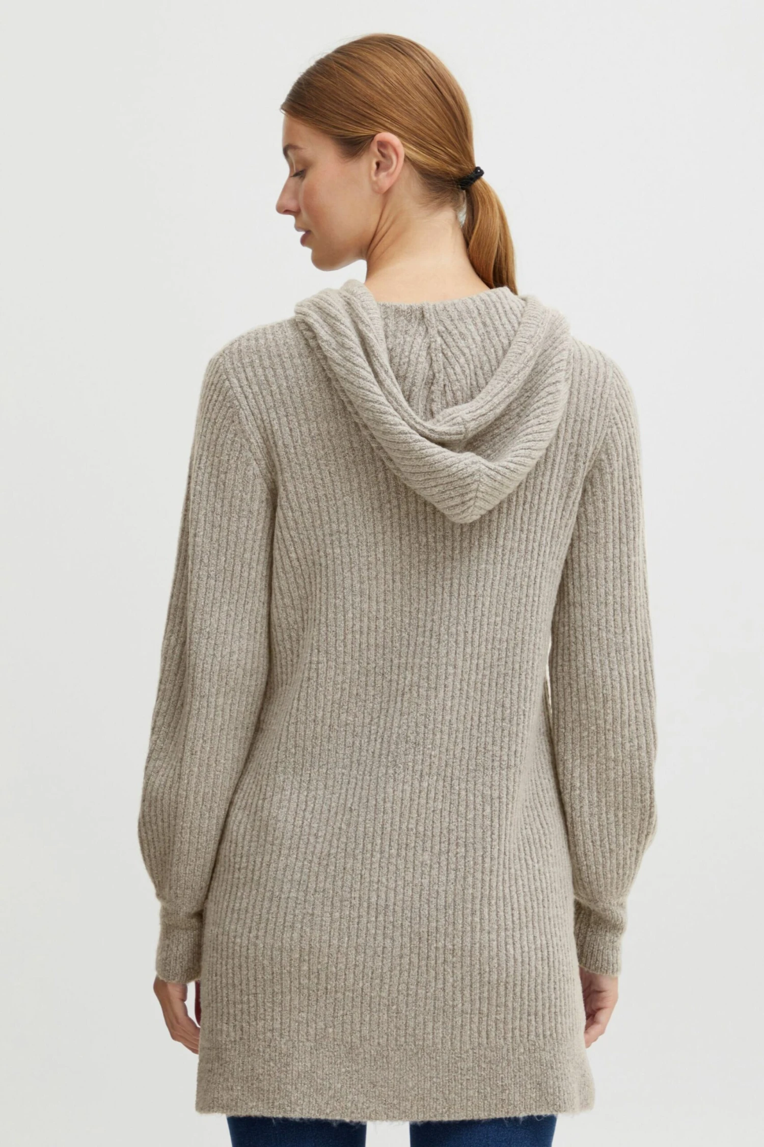 OXMO Kapuzenpullover Pullover Norma Frauen Grau – Bild 3